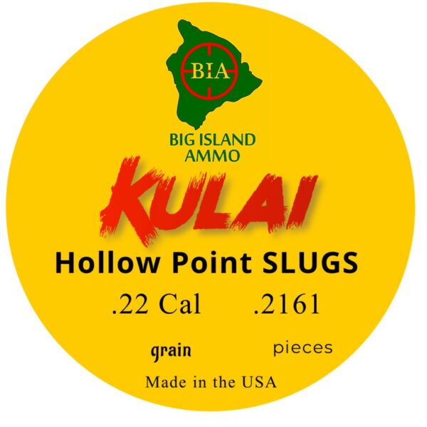 .22 Cal Hollow Point Slugs - Kulai