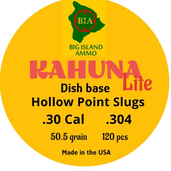 .30 Cal Hollow Point Slugs (Dish Base) - Kahuna Lite