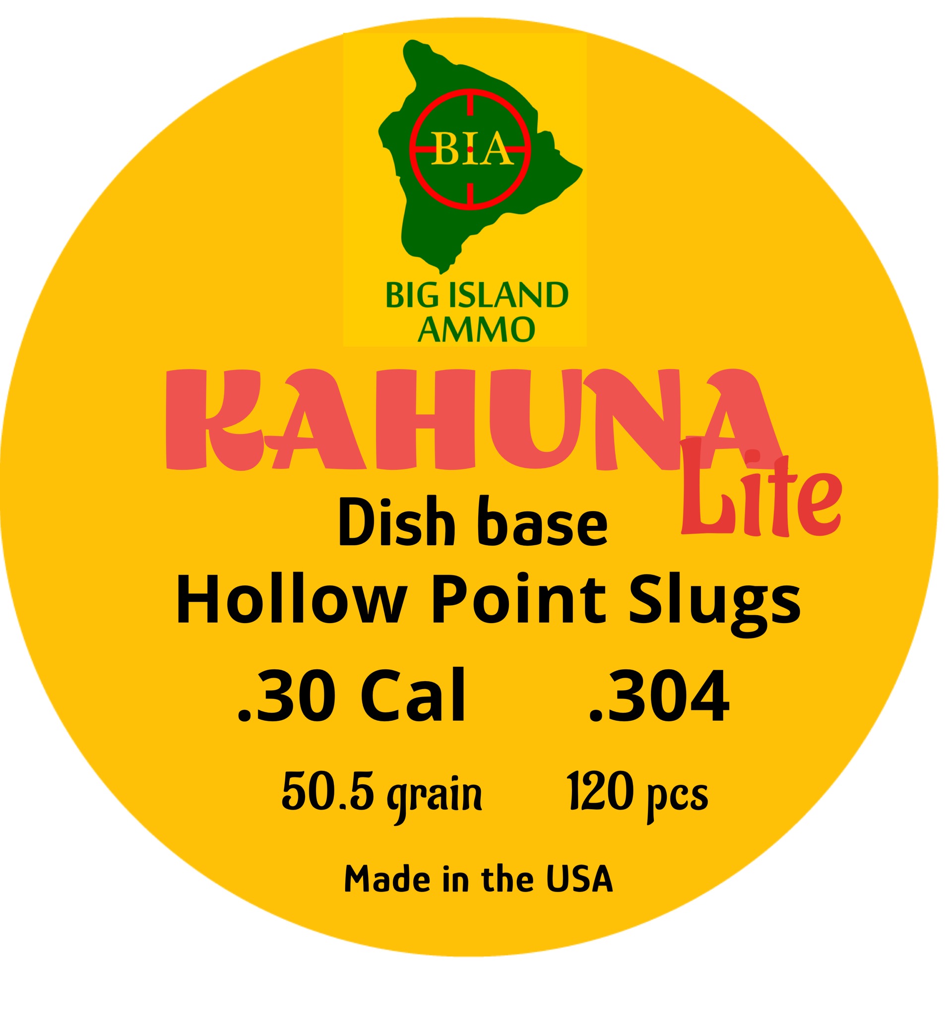 .30 Cal Hollow Point Slugs (Dish Base) - Kahuna Lite